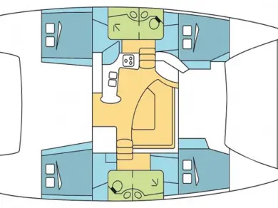 Katamaran mieten in Trogir - Fountaine Pajot Lipari 41