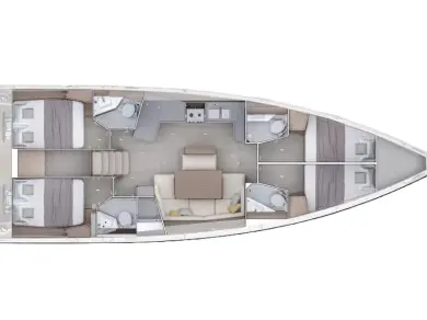 Boot mieten Rhodos günstig Oceanis 47 - 4 cab.