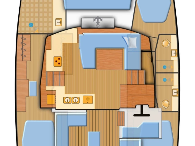 Bootsverleih Fountaine Pajot Elba 45 Biograd na Moru Samboat