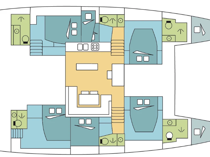 Katamaran mit oder ohne Skipper Lagoon mieten in Lefkáda
