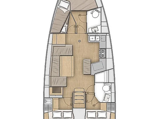 Segelboot mit oder ohne Skipper Bénéteau mieten in Lefkáda