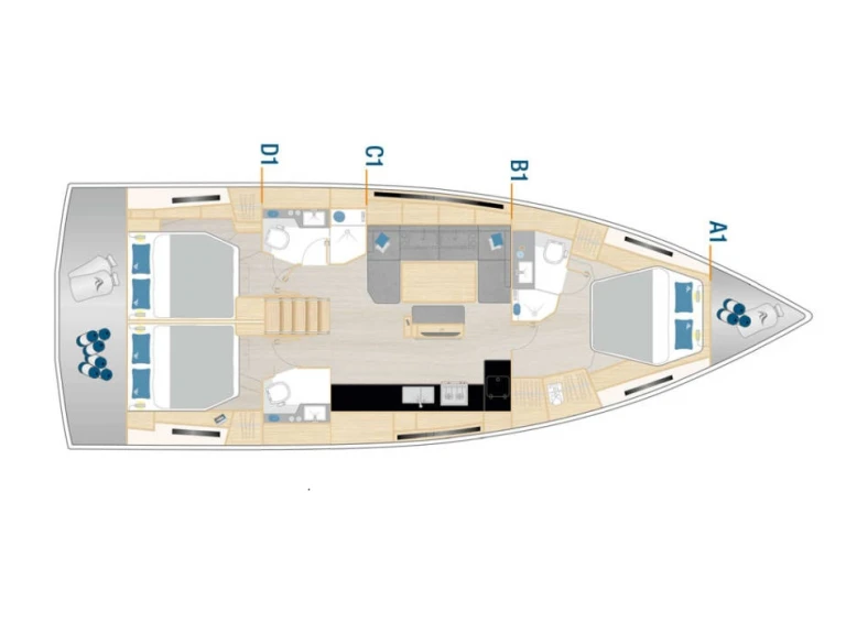 YachtCharter in Šibenik - Hanse Hanse 460 auf SamBoat