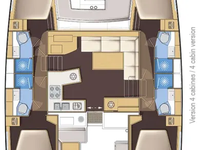 Ein Lagoon Lagoon 450 Sport Top mieten in Zadar