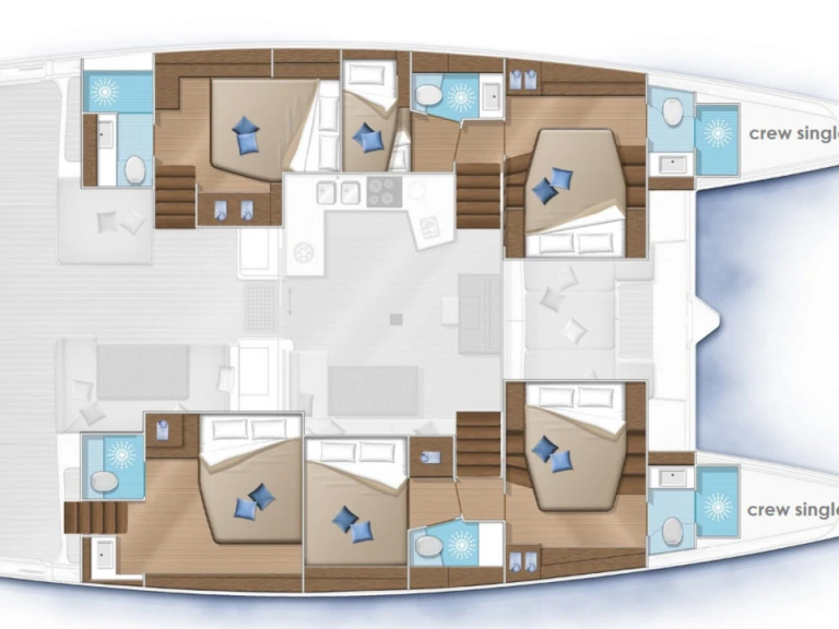 YachtCharter in Álimos - Lagoon Lagoon 52 auf SamBoat