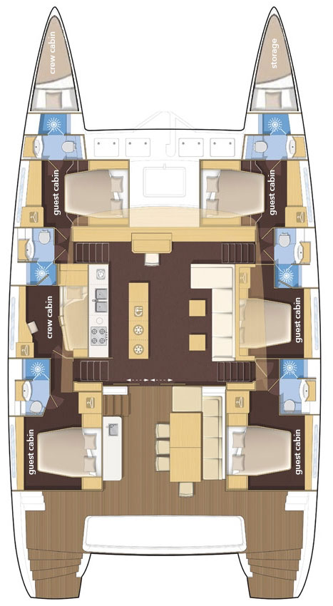 YachtCharter in Split - Lagoon Lagoon 620 auf SamBoat