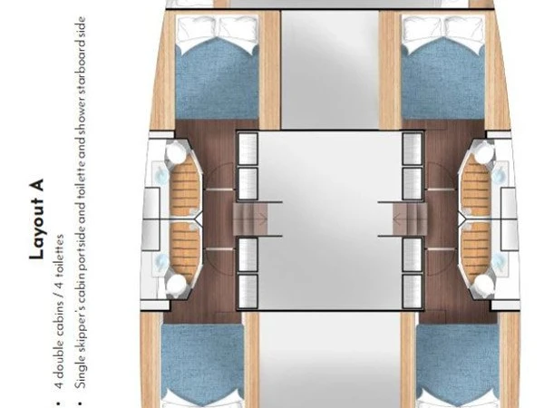 Katamaran mieten in Primošten - Cervetti Yachts Cervetti 44 - 4 + 1 cab.