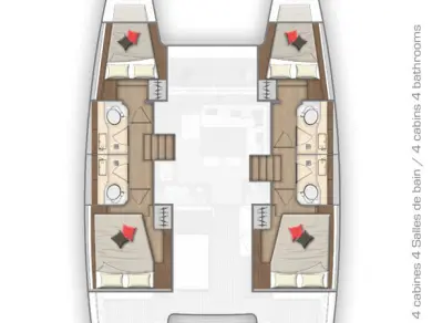 Vermietung Katamaran Lagoon mit Führerschein
