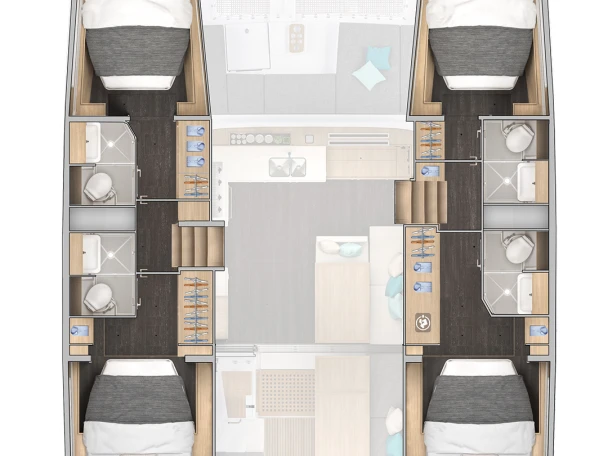 Katamaran mieten in Kos - Lagoon Lagoon 43