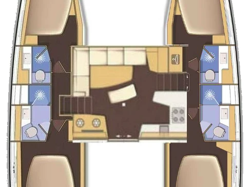 Boot mieten Néa Péramos günstig Lagoon 42