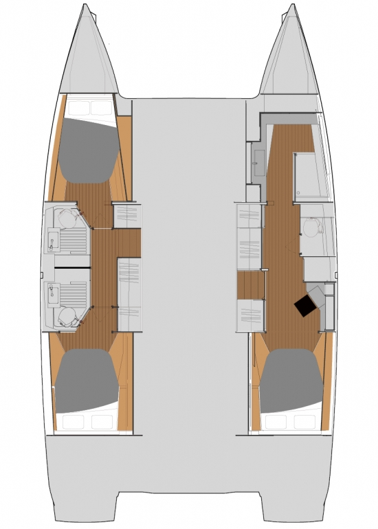 Vermietung Katamaran Fountaine Pajot mit Führerschein