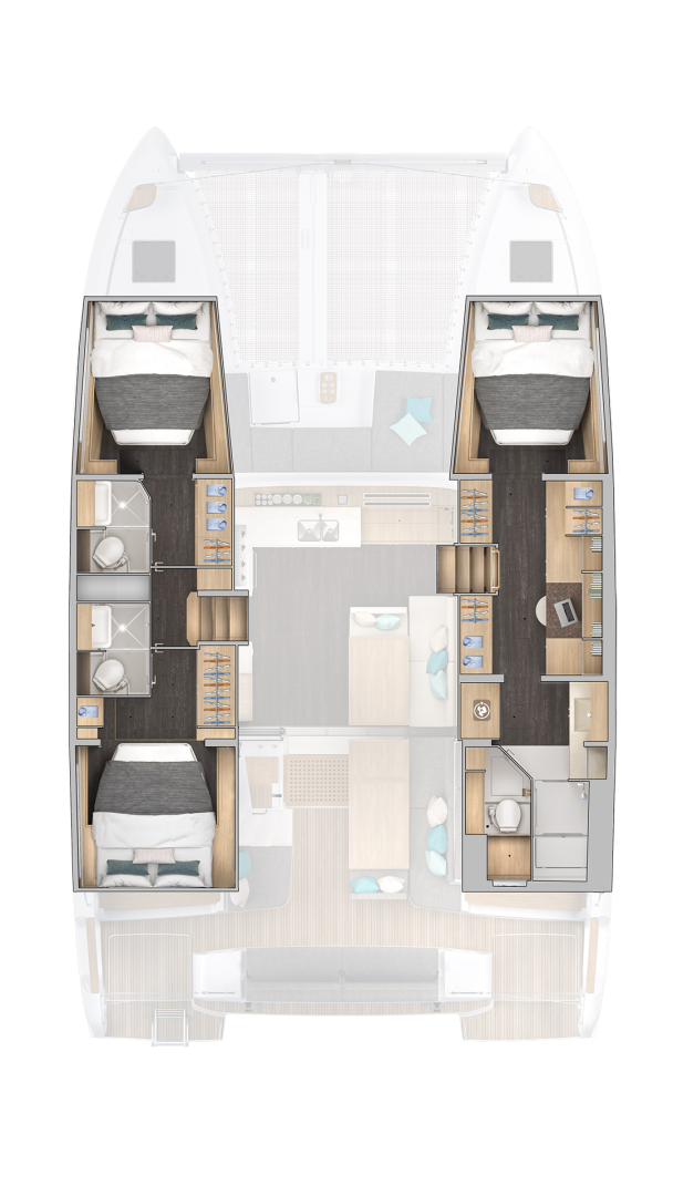 YachtCharter in Marsh Harbour - Lagoon Lagoon 43 auf SamBoat