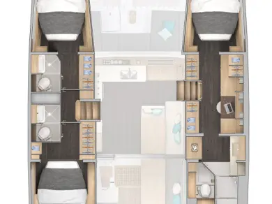 YachtCharter in Marsh Harbour - Lagoon Lagoon 43 auf SamBoat