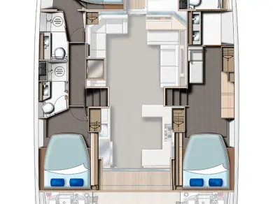 Bootsverleih Leopard Catamarans / Robertson & Caine Leopard 53 - OW Eden Island Samboat