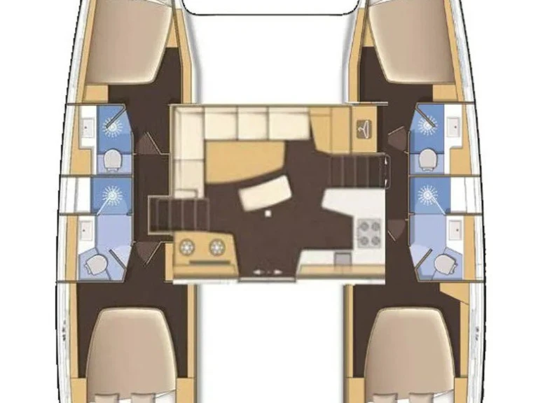 Boot mieten Mahé günstig Lagoon 42