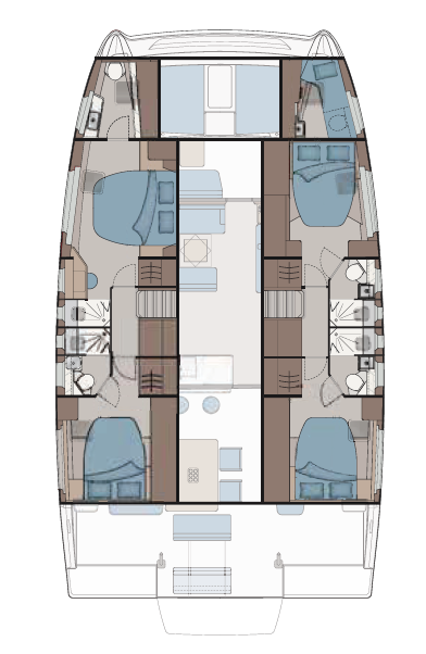 Aquila Aquila 45 Sail - 4 + 1 cab. mieten Parham Town