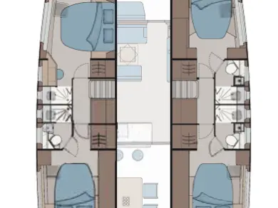 Aquila Aquila 45 Sail - 4 + 1 cab. mieten Parham Town