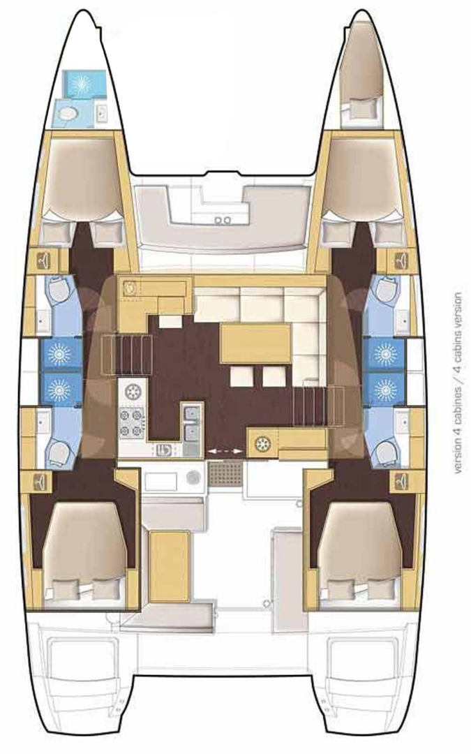 YachtCharter in Capo d'Orlando - Lagoon Lagoon 46 auf SamBoat