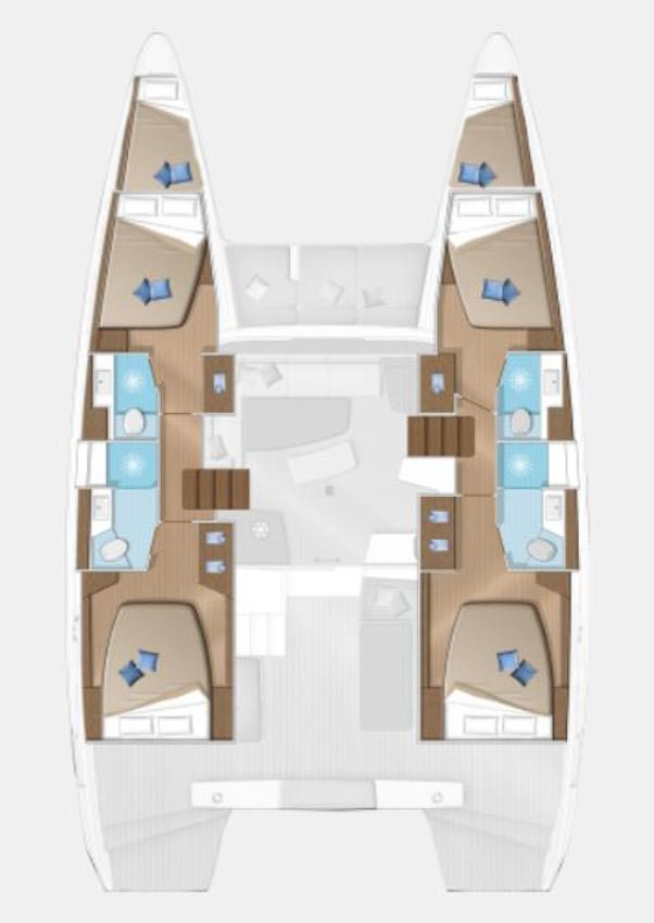 Vermietung Katamaran Lagoon mit Führerschein