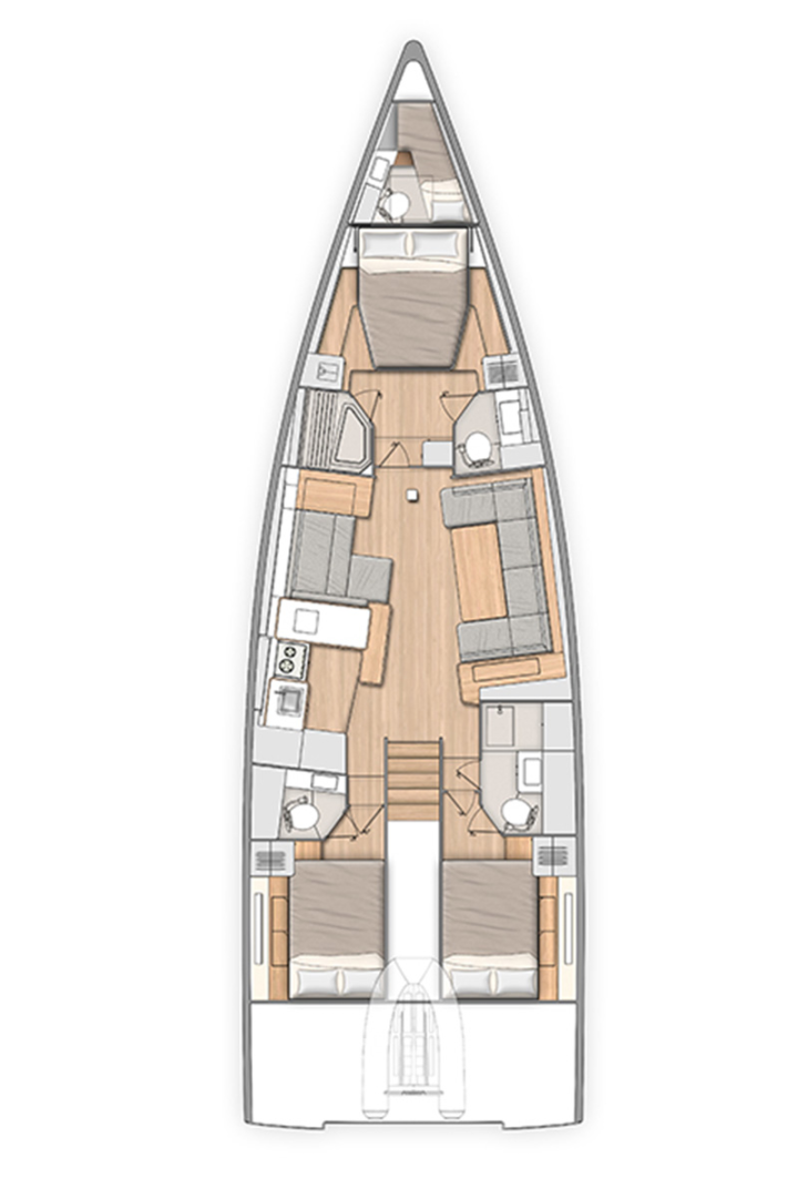 Boot mieten Road Town günstig Oceanis 54