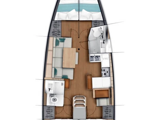 Boot mieten Palma de Mallorca günstig Sun Odyssey 440