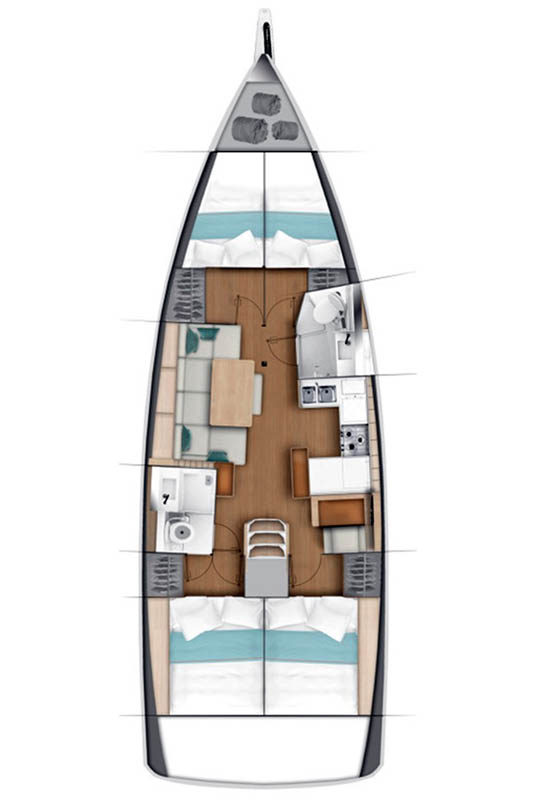 Boot mieten Palma de Mallorca günstig Sun Odyssey 440
