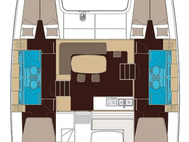 YachtCharter in Split - Lagoon Lagoon 400 auf SamBoat