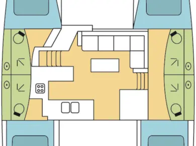 Bootsverleih Fountaine Pajot Elba 45 Kos Samboat