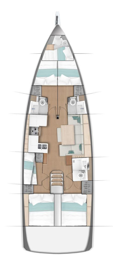 Bootsverleih Jeanneau Sun Odyssey 490 Gouviá Samboat