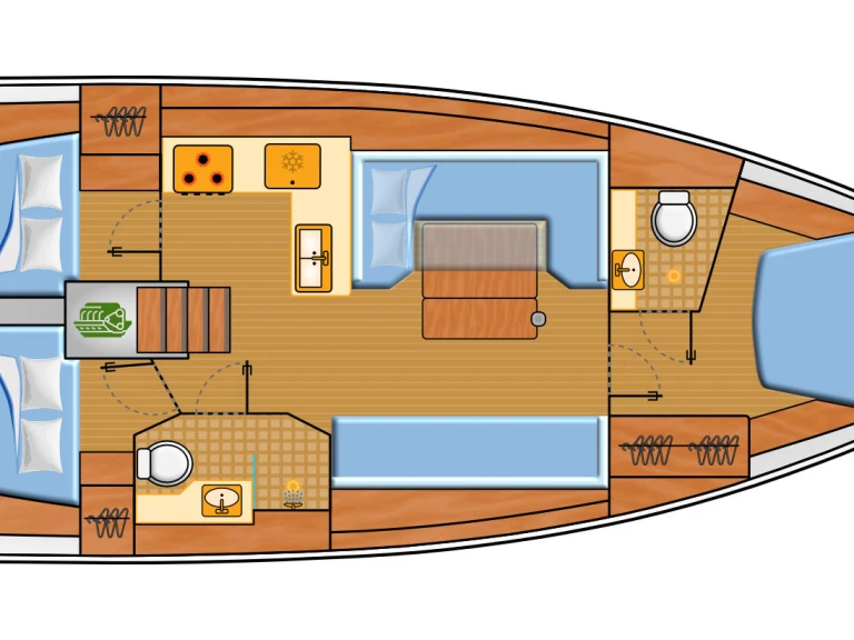 Boot mieten Pula günstig Hanse 410