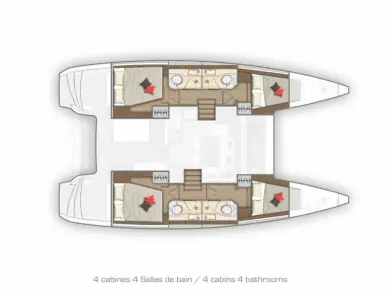 Bootsverleih Lagoon Lagoon 40 Komolac Samboat