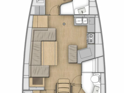 Vermietung Segelboot Bénéteau mit Führerschein
