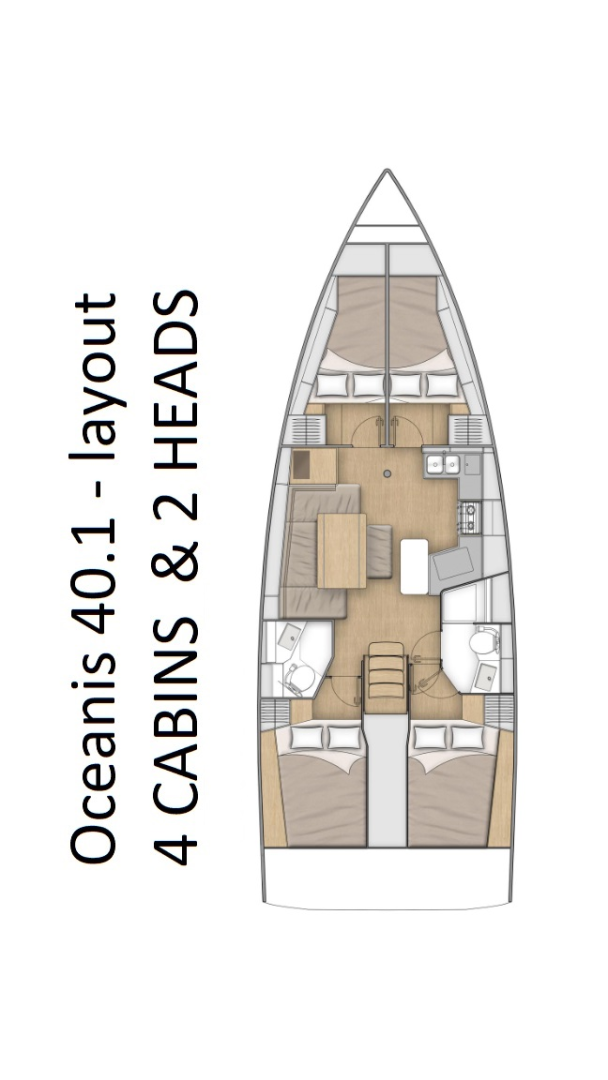 YachtCharter in Pomer - Bénéteau Oceanis 40.1 auf SamBoat