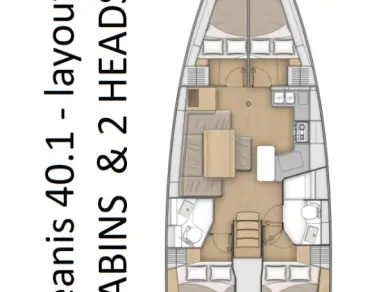 YachtCharter in Pomer - Bénéteau Oceanis 40.1 auf SamBoat