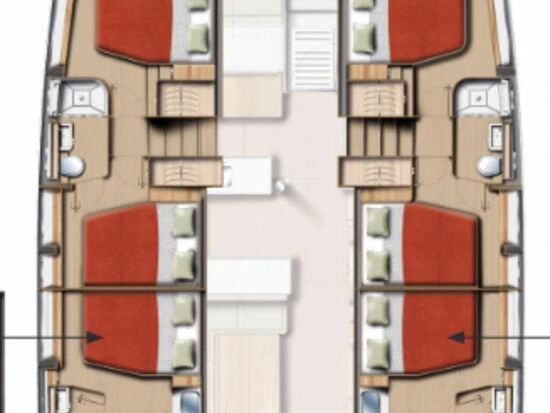 Bali Bali 5.2 - 6 + 2 cab. mieten Mykonos (Island)