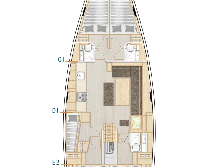 Boot mieten Seget Donji günstig Hanse 508