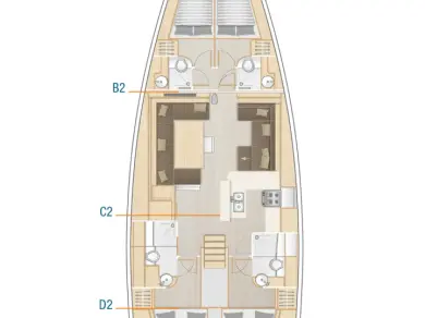 Segelboot mieten in Sukošan - Hanse Hanse 588