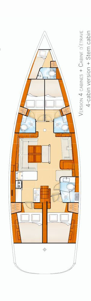 Segelboot mieten in Salamína - Bénéteau Oceanis 54