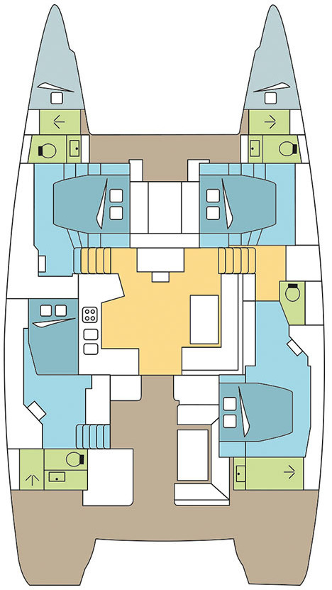 Ein Lagoon Lagoon 52 F mieten in Pirovac