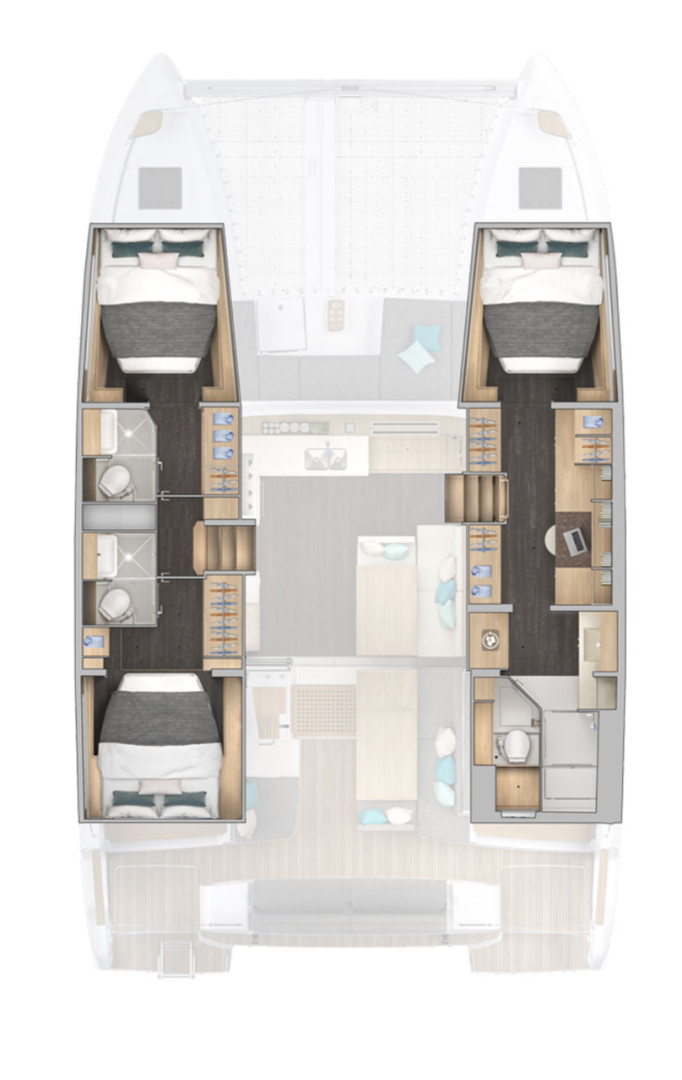 Vermietung Katamaran Lagoon mit Führerschein