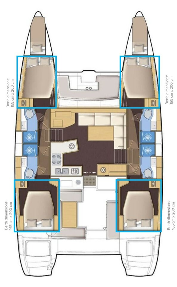 Lagoon Lagoon 450 F mieten Kaštela
