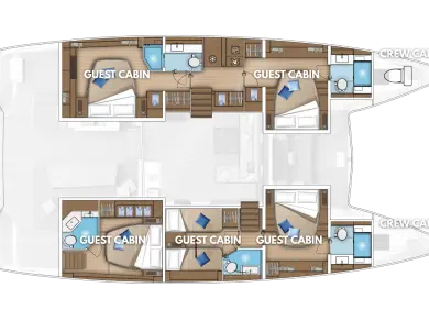 Boot mieten Kaštela günstig Lagoon 55