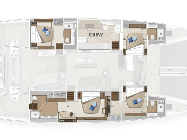 Boot mieten Kaštela günstig Lagoon Sixty 5