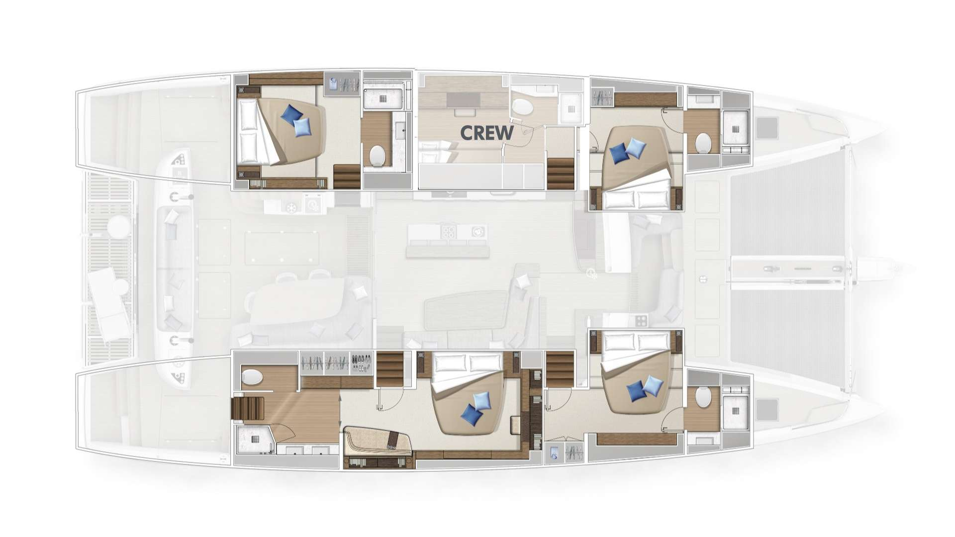 Boot mieten Kaštela günstig Lagoon Sixty 5