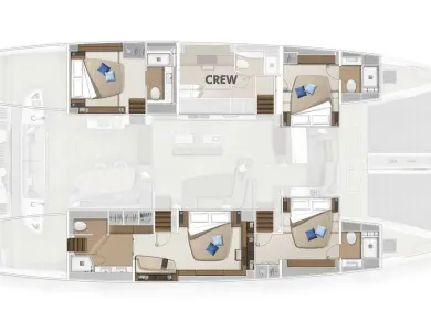 Boot mieten Kaštela günstig Lagoon Sixty 5