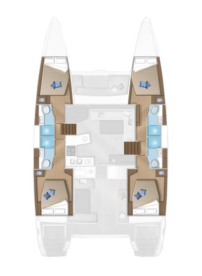 Vermietung Katamaran Lagoon mit Führerschein