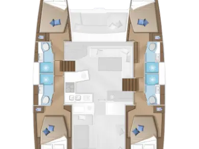 Vermietung Katamaran Lagoon mit Führerschein