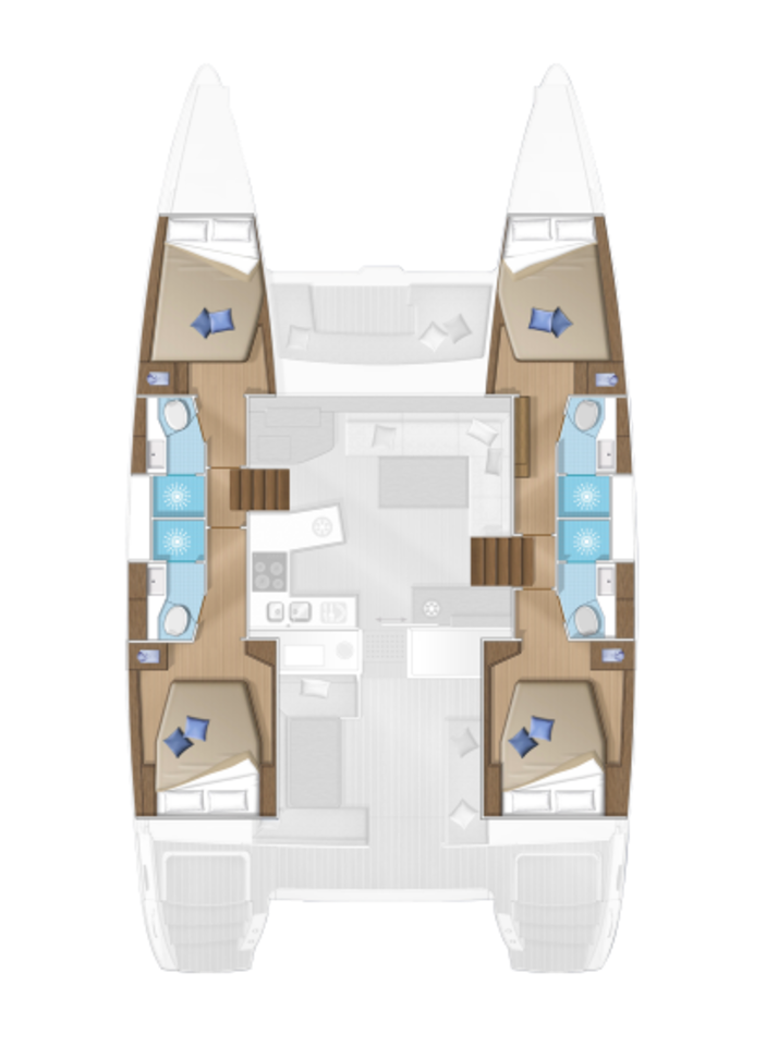 Bootsverleih Lagoon Lagoon 450 F Mykonos (Island) Samboat