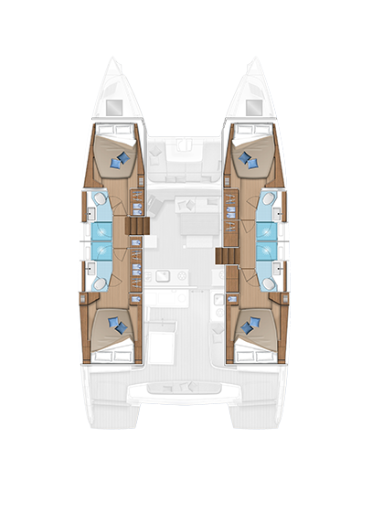 YachtCharter in Piso Livadi - Lagoon Lagoon 46 auf SamBoat