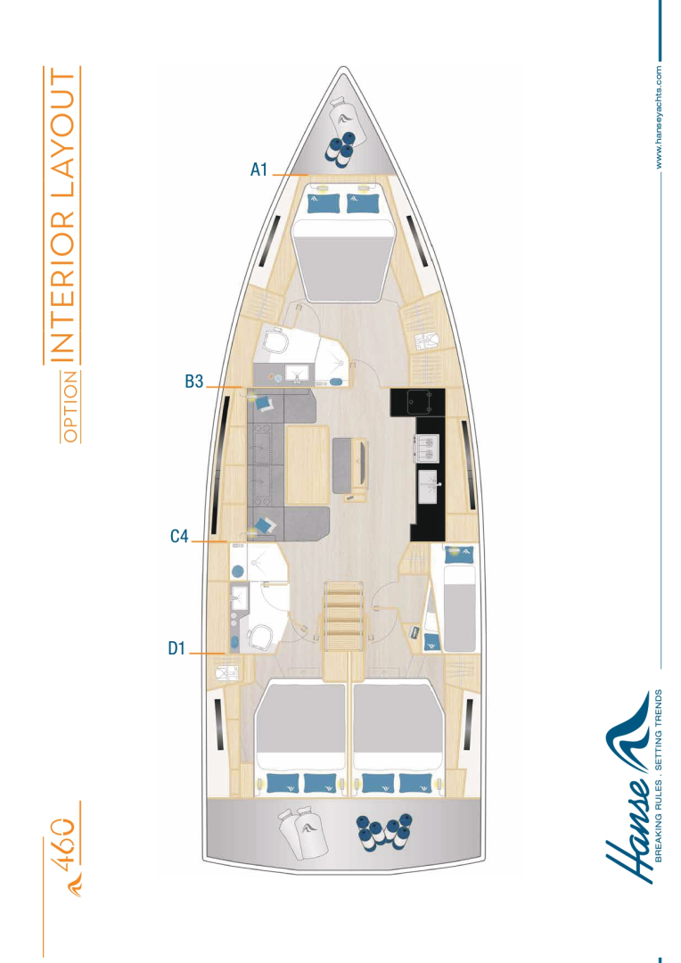 Segelboot mieten in Marseille - Hanse Hanse 460