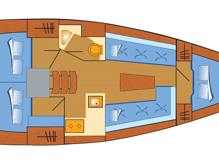 Vermietung Segelboot Bavaria mit Führerschein
